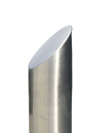 Heavy Duty Surface Mount Bollard Elliptical Stainless Steel