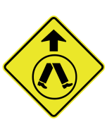 Pedestrian Crossing Ahead Sign