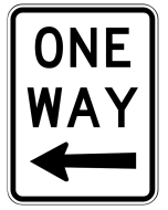 One Way Sign