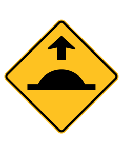 Speed Humps Ahead Sign